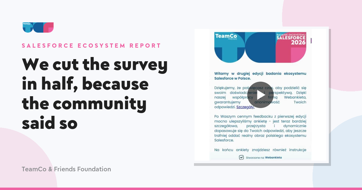 Salesforce Ecosystem Report: A Shorter, Smarter Survey