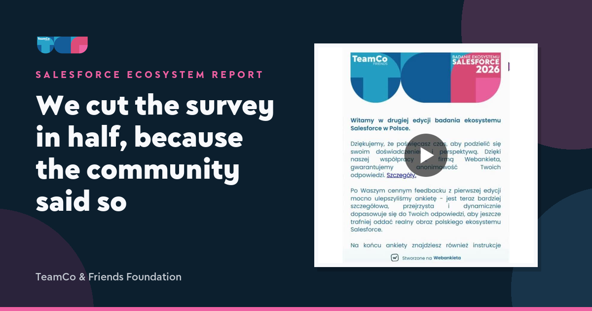 Salesforce Ecosystem Report: A Shorter, Smarter Survey